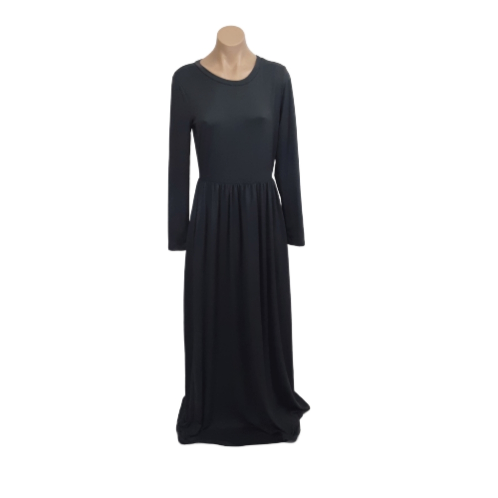 Reborn J Gray Maxi Dress w/ Pockets M